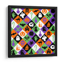 Patrón sin costuras de rombos para Halloween - Marika Barsrsind | Cuadro decorativo de Canvas Lab