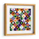 Patrón sin costuras de rombos para Halloween - Marika Barsrsind | Cuadro decorativo de Canvas Lab