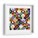 Patrón sin costuras de rombos para Halloween - Marika Barsrsind | Cuadro decorativo de Canvas Lab