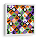 Patrón sin costuras de rombos para Halloween - Marika Barsrsind | Cuadro decorativo de Canvas Lab