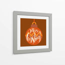 Arte de letras de Feliz Navidad - Marika Barsrsind | Cuadro decorativo de Canvas Lab