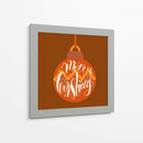 Arte de letras de Feliz Navidad - Marika Barsrsind | Cuadro decorativo de Canvas Lab