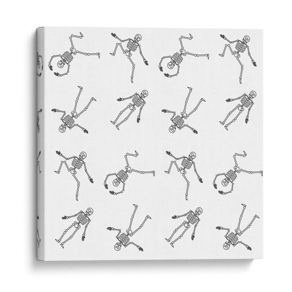 Patrones de esqueletos danzantes - Marika Barsrsind | Cuadro decorativo de Canvas Lab