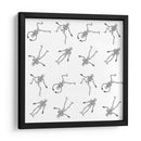 Patrones de esqueletos danzantes - Marika Barsrsind | Cuadro decorativo de Canvas Lab