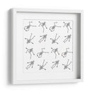 Patrones de esqueletos danzantes - Marika Barsrsind | Cuadro decorativo de Canvas Lab