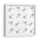 Patrones de esqueletos danzantes - Marika Barsrsind | Cuadro decorativo de Canvas Lab