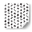 Pegatina de dibujos animados de Halloween - Marika Barsrsind | Cuadro decorativo de Canvas Lab