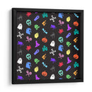 Patrones de iconos de noches espeluznantes - Marika Barsrsind | Cuadro decorativo de Canvas Lab