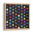 Patrones de iconos de noches espeluznantes - Marika Barsrsind | Cuadro decorativo de Canvas Lab