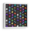 Patrones de iconos de noches espeluznantes - Marika Barsrsind | Cuadro decorativo de Canvas Lab