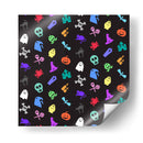 Patrones de iconos de noches espeluznantes - Marika Barsrsind | Cuadro decorativo de Canvas Lab