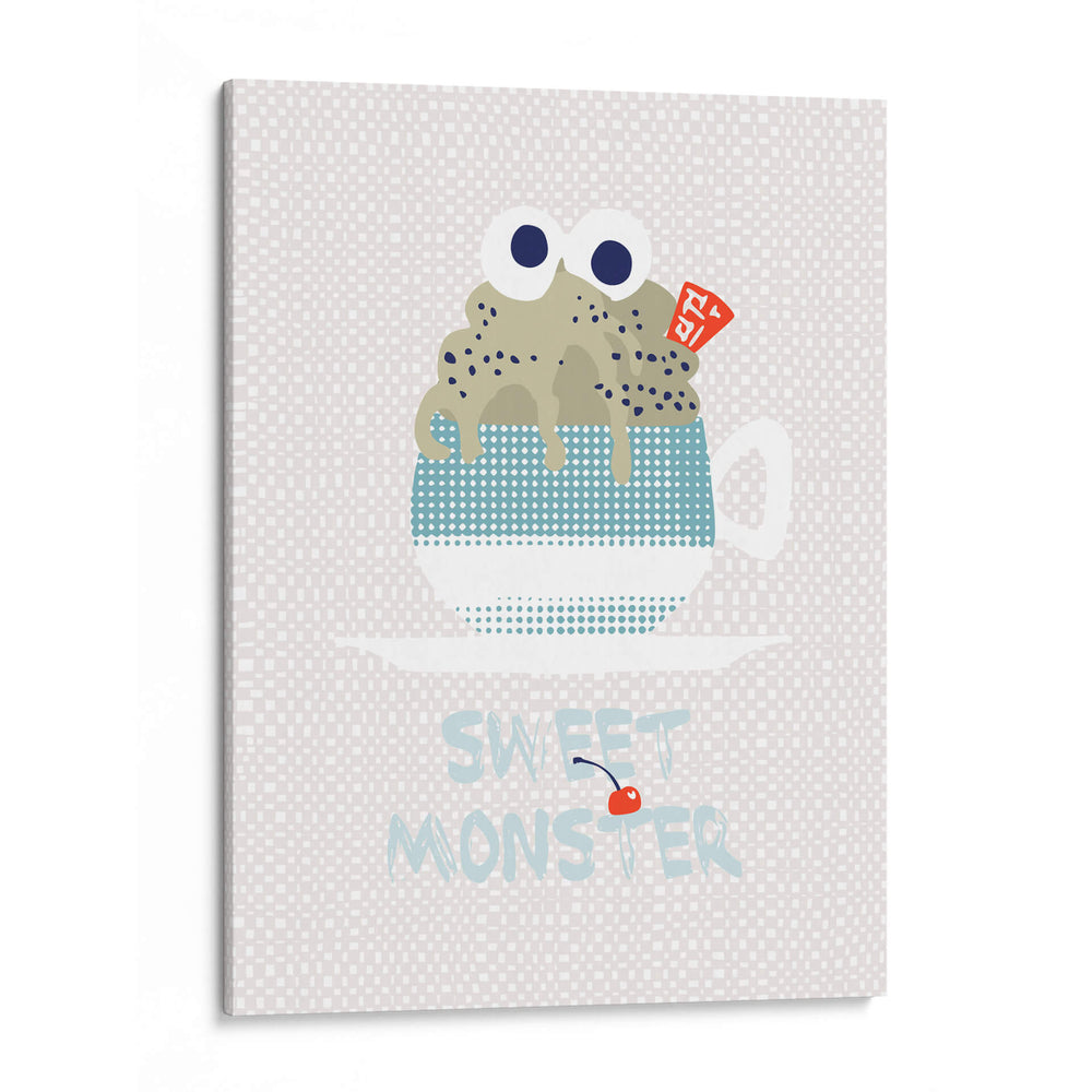 Dulce cupcake monstruo de menta - Annick | Cuadro decorativo de Canvas Lab