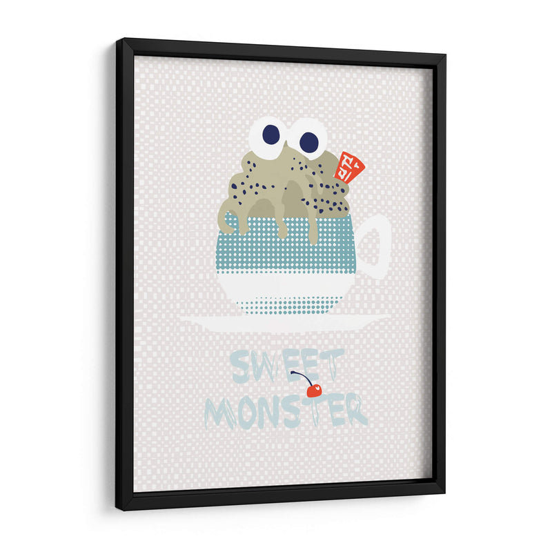 Dulce cupcake monstruo de menta - Annick | Cuadro decorativo de Canvas Lab