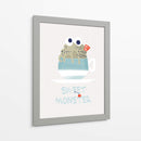 Dulce cupcake monstruo de menta - Annick | Cuadro decorativo de Canvas Lab