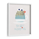 Dulce cupcake monstruo de menta - Annick | Cuadro decorativo de Canvas Lab