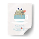 Dulce cupcake monstruo de menta - Annick | Cuadro decorativo de Canvas Lab