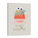 Dulce cupcake monstruo rojo - Annick | Cuadro decorativo de Canvas Lab