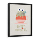 Dulce cupcake monstruo rojo - Annick | Cuadro decorativo de Canvas Lab