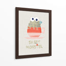 Dulce cupcake monstruo rojo - Annick | Cuadro decorativo de Canvas Lab