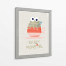 Dulce cupcake monstruo rojo - Annick | Cuadro decorativo de Canvas Lab