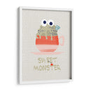 Dulce cupcake monstruo rojo - Annick | Cuadro decorativo de Canvas Lab