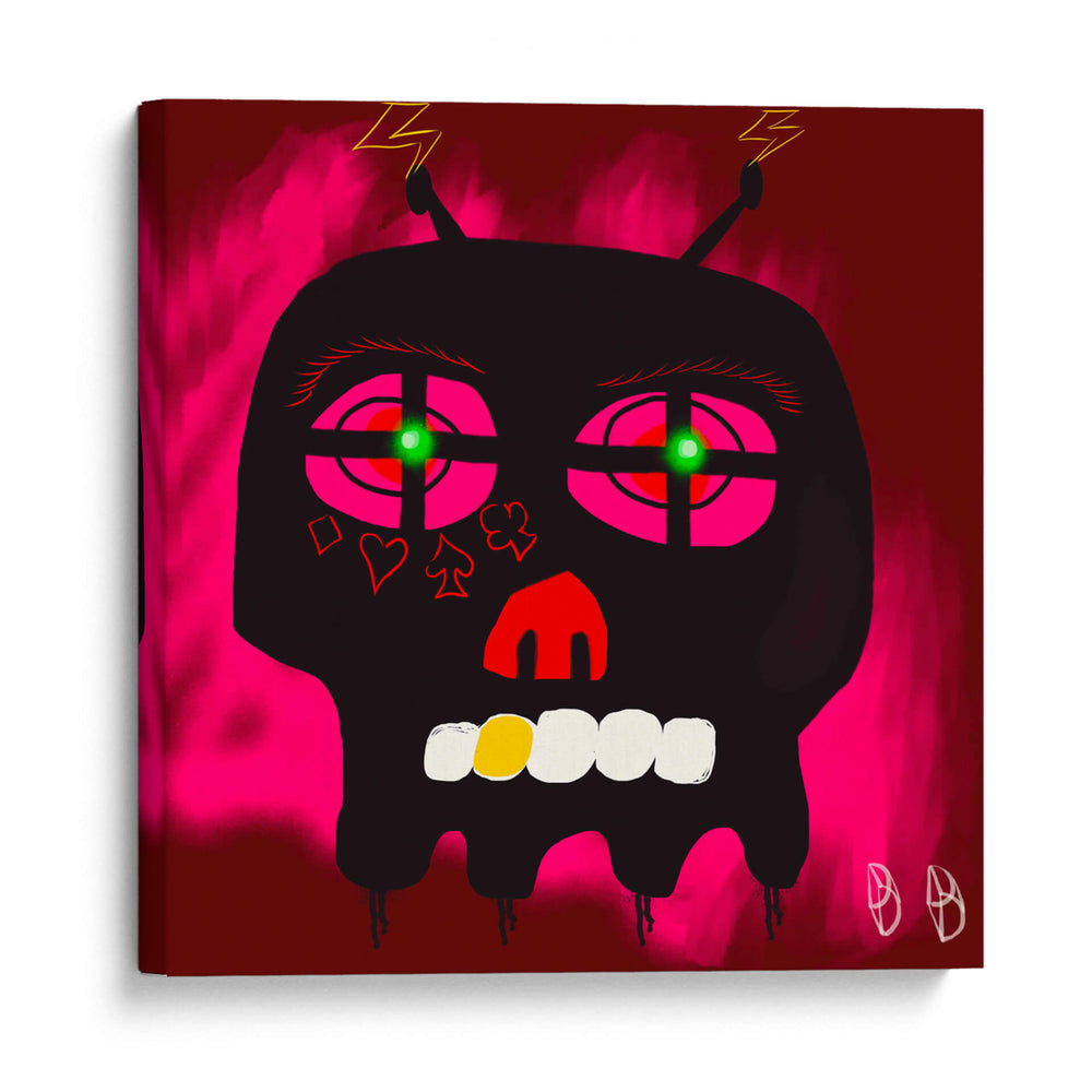 Cráneo negro - dirk kruithof | Cuadro decorativo de Canvas Lab