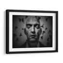 Los pensamientos zumban a mi alrededor como polillas alrededor de una luz. - Holger Droste | Cuadro decorativo de Canvas Lab