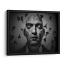 Los pensamientos zumban a mi alrededor como polillas alrededor de una luz. - Holger Droste | Cuadro decorativo de Canvas Lab