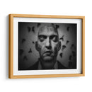 Los pensamientos zumban a mi alrededor como polillas alrededor de una luz. - Holger Droste | Cuadro decorativo de Canvas Lab