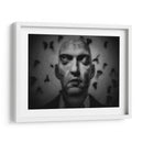 Los pensamientos zumban a mi alrededor como polillas alrededor de una luz. - Holger Droste | Cuadro decorativo de Canvas Lab