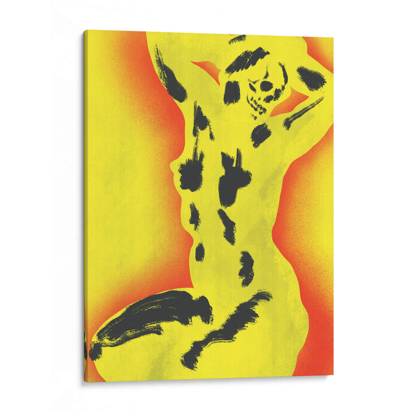 Cráneo amarillo desnudo - Little Dean | Cuadro decorativo de Canvas Lab