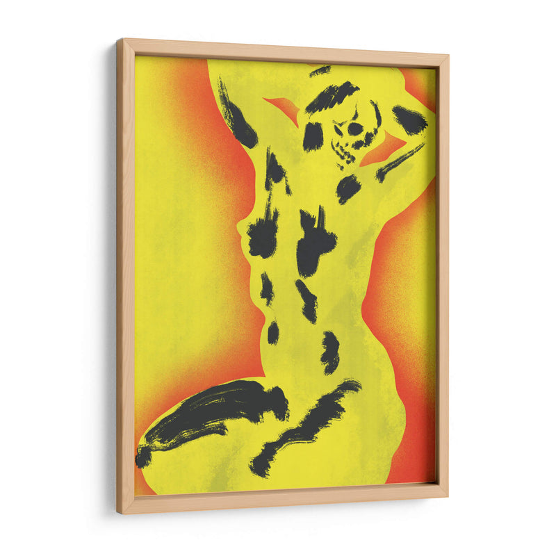 Cráneo amarillo desnudo - Little Dean | Cuadro decorativo de Canvas Lab