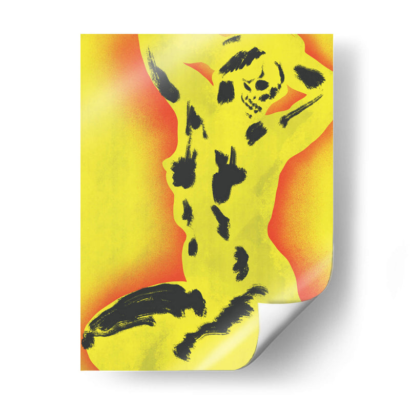 Cráneo amarillo desnudo - Little Dean | Cuadro decorativo de Canvas Lab