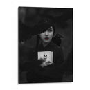 Chica Cuervo Blanco y Negro - Ariz Rab | Cuadro decorativo de Canvas Lab