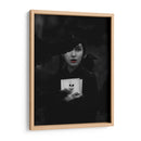 Chica Cuervo Blanco y Negro - Ariz Rab | Cuadro decorativo de Canvas Lab