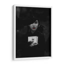 Chica Cuervo Blanco y Negro - Ariz Rab | Cuadro decorativo de Canvas Lab