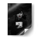 Chica Cuervo Blanco y Negro - Ariz Rab | Cuadro decorativo de Canvas Lab