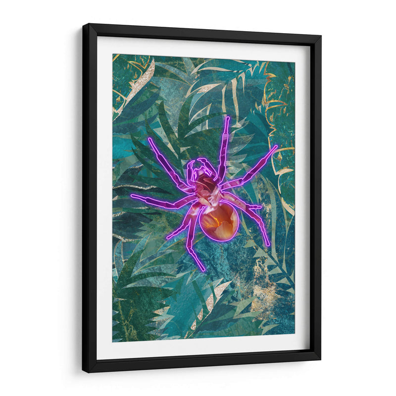 Araña de neón en la jungla - Sarah Manovski | Cuadro decorativo de Canvas Lab