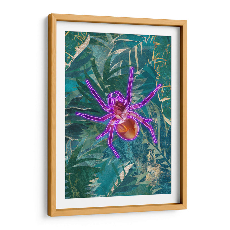 Araña de neón en la jungla - Sarah Manovski | Cuadro decorativo de Canvas Lab