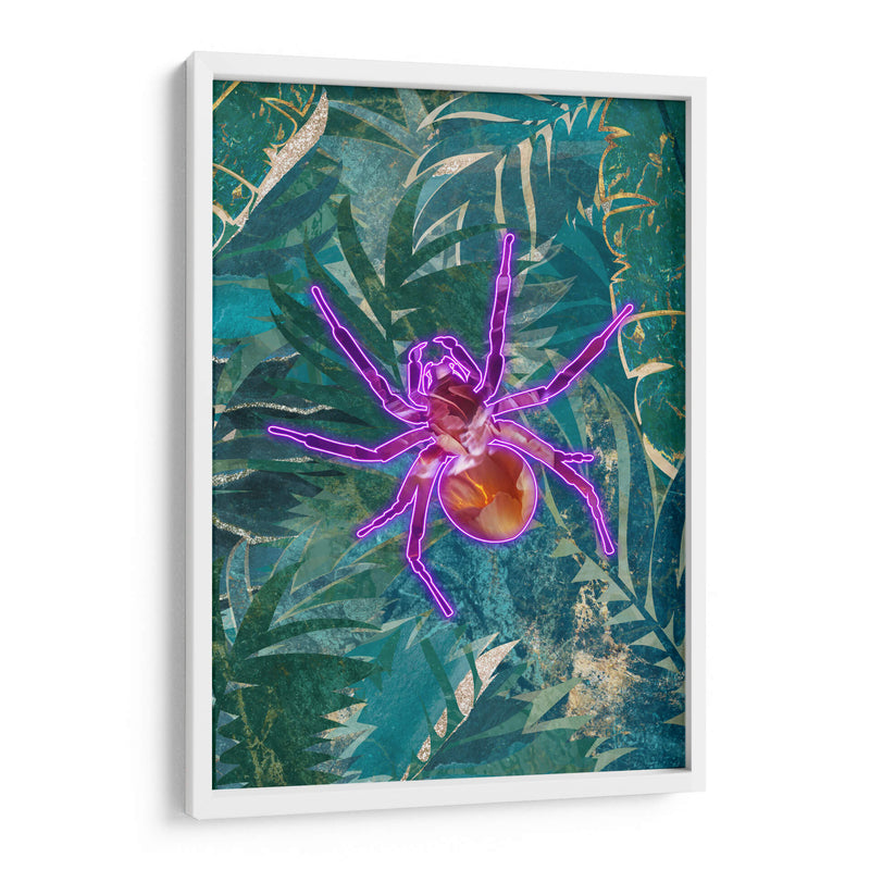 Araña de neón en la jungla - Sarah Manovski | Cuadro decorativo de Canvas Lab