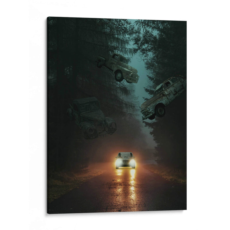 Coches fantasma voladores - Ariz Rab | Cuadro decorativo de Canvas Lab