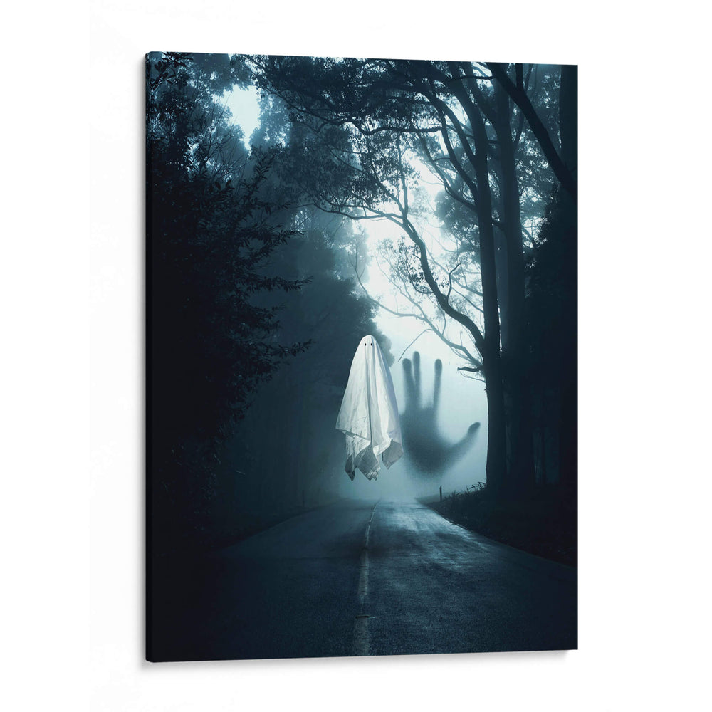 Fantasma de Halloween en la carretera oscura - Ariz Rab | Cuadro decorativo de Canvas Lab