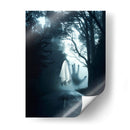 Fantasma de Halloween en la carretera oscura - Ariz Rab | Cuadro decorativo de Canvas Lab