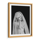 Retrato con un cráneo en blanco y negro - Zanna | Cuadro decorativo de Canvas Lab