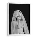 Retrato con un cráneo en blanco y negro - Zanna | Cuadro decorativo de Canvas Lab