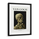 Cabeza de esqueleto con un cigarrillo encendido - Fluidys | Cuadro decorativo de Canvas Lab