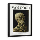 Cabeza de esqueleto con un cigarrillo encendido - Fluidys | Cuadro decorativo de Canvas Lab