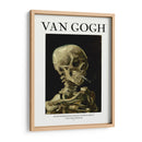 Cabeza de esqueleto con un cigarrillo encendido - Fluidys | Cuadro decorativo de Canvas Lab