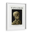 Cabeza de esqueleto con un cigarrillo encendido - Fluidys | Cuadro decorativo de Canvas Lab