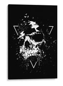 Cráneo X (blanco y negro) - Balazs Solti | Cuadro decorativo de Canvas Lab